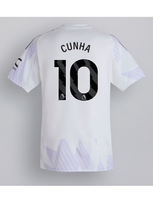 Manchester United Matheus Cunha #10 Replika Borta Kläder 2025-26 Kortärmad Manchester United Matheus Cunha #10 Replika Borta Kläder 2025-26 Kortärmad